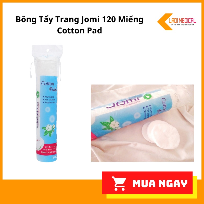 Bông Tẩy Trang Jomi 120 Miếng Cotton Pad