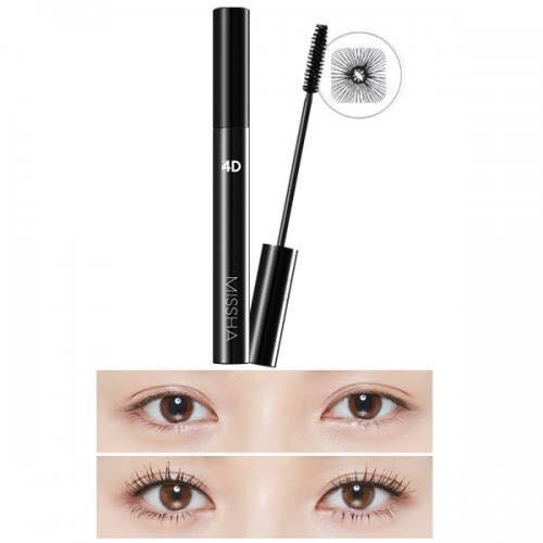 Mascara Missha 4D Làm Dày Mi Và Cong Mi Mẫu Mới - Chuốt Mi Missha 4D Không Lem