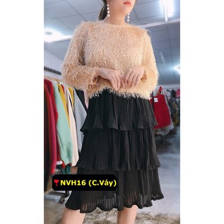 CHÂN VÁY XẾP LY 3 TẦNG