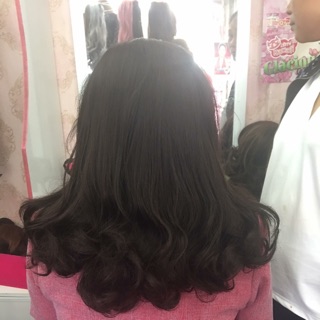 tóc hộ trung niên 40cm uốn