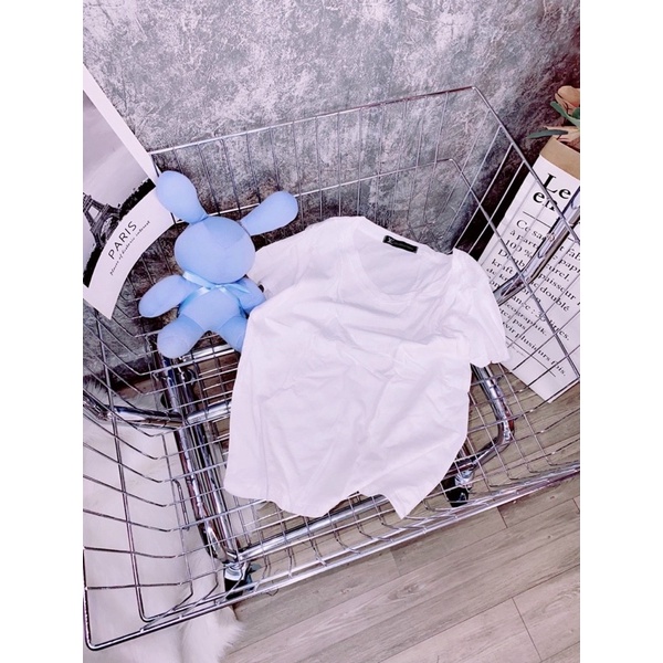 Áo thun cổ tim hottrend siêu mát, chất cotton giấy co giản 4 chiều