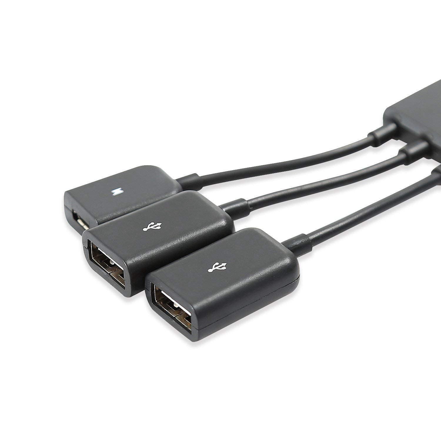 Usb 3.1 Loại C Male To 2 Dual Usb A 2.0 Female + Micro-Usb Female Hub 3 Trong 1