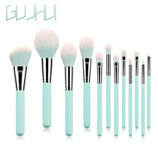 12 Makeup Brushes Make-up Beauty Tools Set Light Blue Make-up Tools GUJHUI