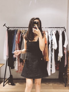 JUMPSUIT dạ tweed 2 dây siêu đẹp