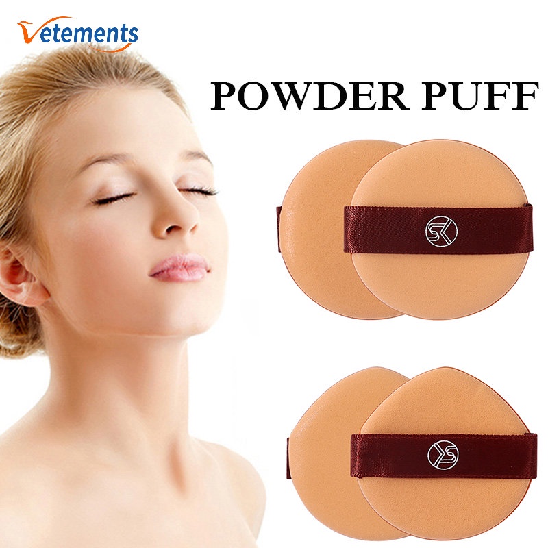 Mút Trang Điểm Ướt / Khô / Kem Nền Hình Tròn Mini Có Thể Giặt Được