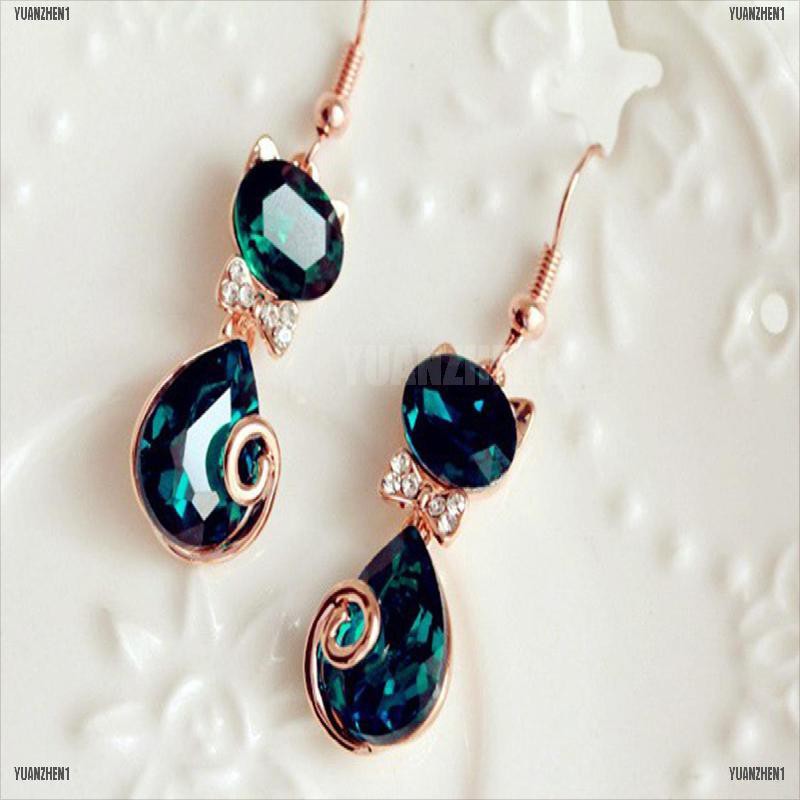 Mèo Nhỏ Pha Lê Xanh Đậm