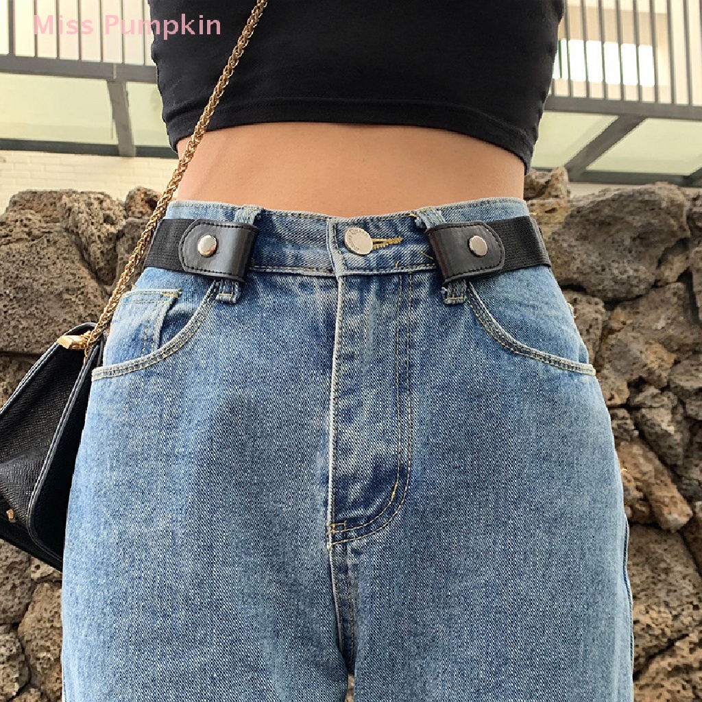 Thắt Lưng Thun Vô Hình Không Có Khóa Cài Dễ Dàng Co Giãn Cho Thắt Lưng Quần Jean Nam Và Nữ