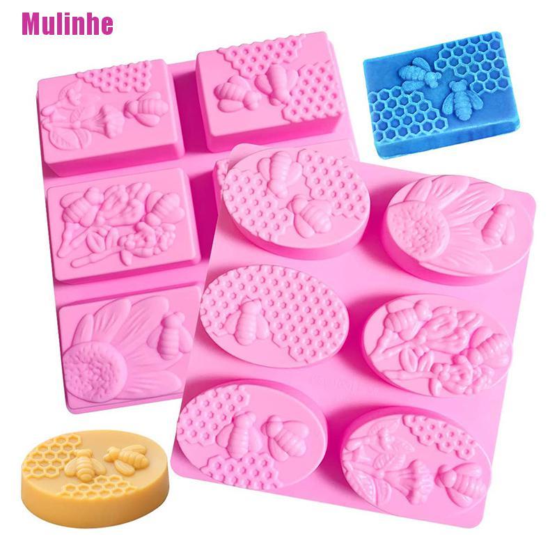 Khuôn Silicone Tạo Hình Tổ Ong 3D Làm Xà Phòng / Bánh DIY