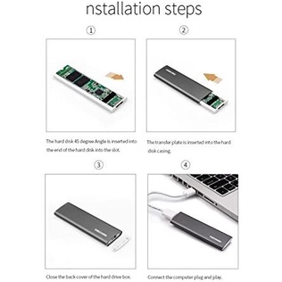 Box Kingshare SSD M2 SATA To USB Type C - Màu ngẫu nhiên - Bảo Hành 1 Tháng