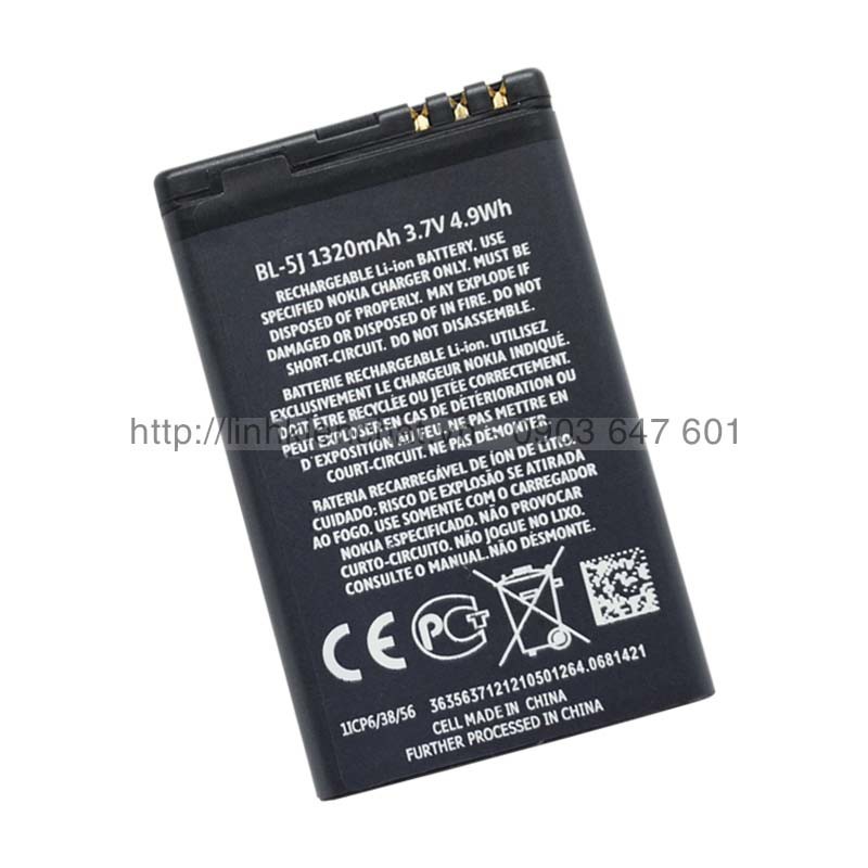 Pin Nokia Lumia 520 Lumia 525 Lumia 530 5800 XpressMusic 1320mAh Zin - Hàng nhập Khẩu