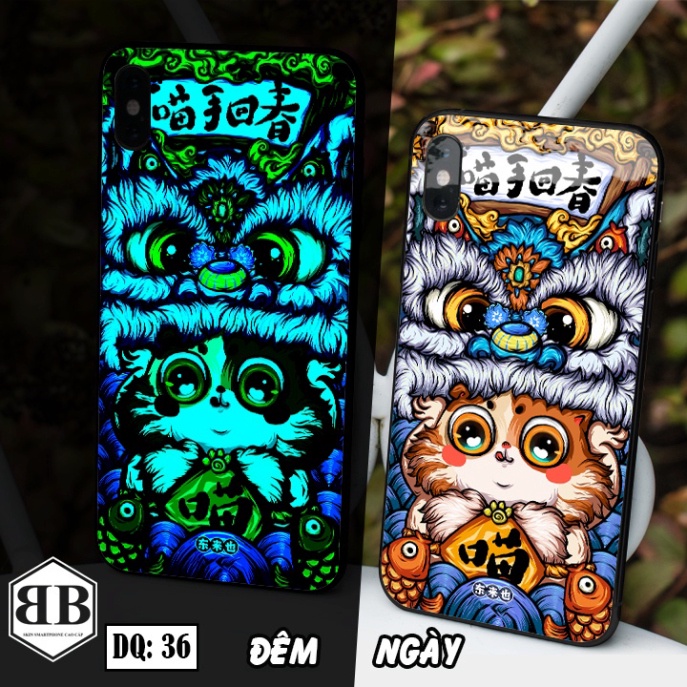 Ốp lưng kính Dạ Quang Iphone X / iphone XS / XS MAX phát sáng trong đêm đẹp mê luôn