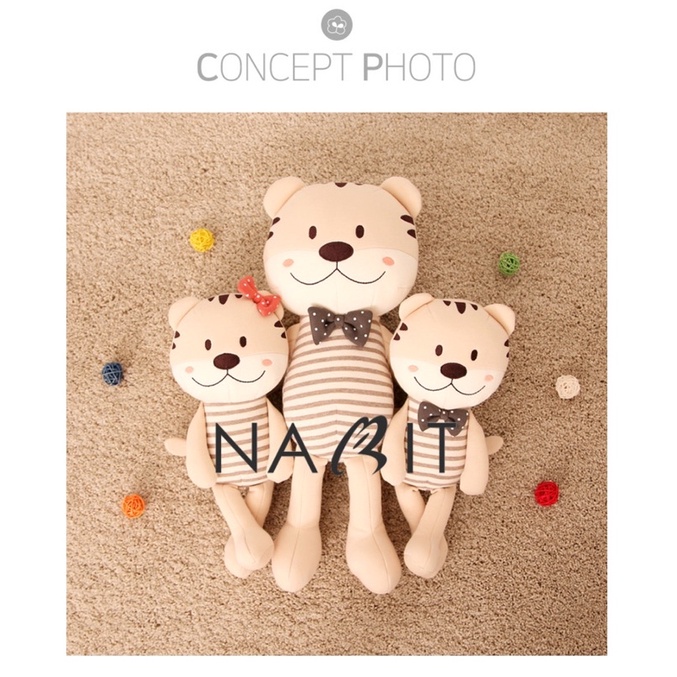 Hổ bông Organic Cotton size 34cm #MadeinKorea #Nabit