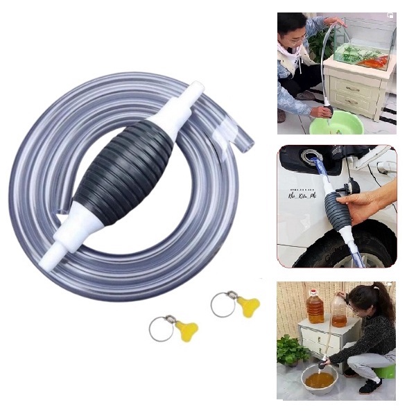 Dụng Cụ Bơm Hút Xăng Dầu,Rượu, Nước, Các Loại Chất Lỏng Đa Năng Dây Dài 1M