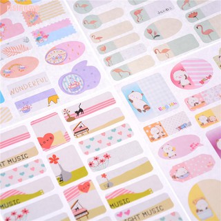 Risingmp☪ Removable Book Notebook Index Name Sticker Label Writable School Supply