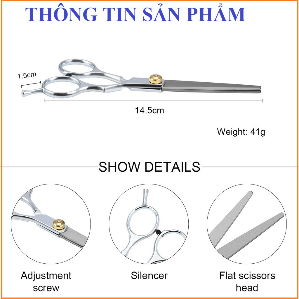 Kéo cắt tóc, Kéo tỉa tóc bằng thép không gỉ cao cấp