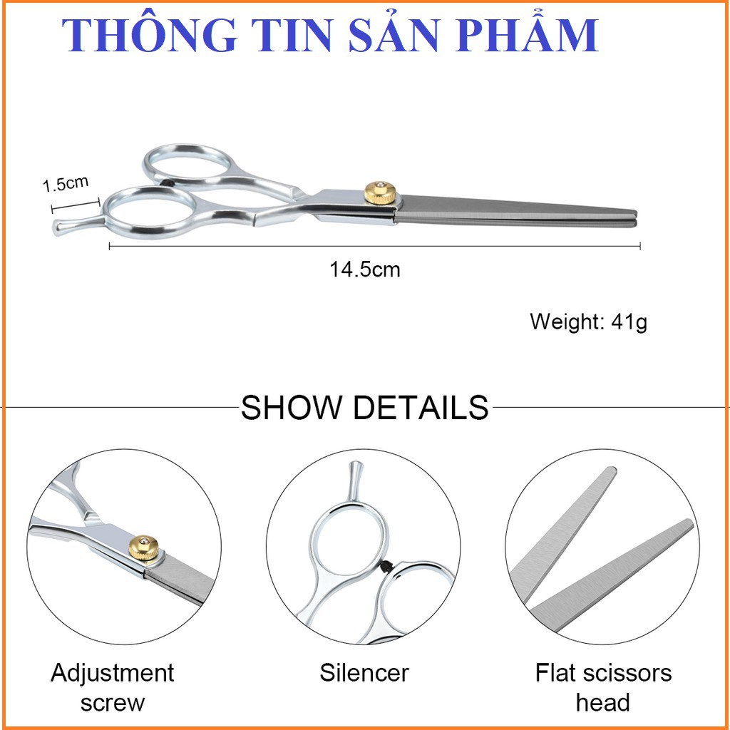 Kéo cắt tóc, Kéo tỉa tóc bằng thép không gỉ cao cấp