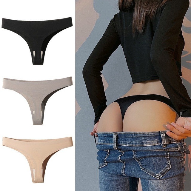 Quần lót lọt khe trơn không viền SIÊU SEXY, chất su mát lạnh, ôm body, không hằn, dễ chịu khi mặc