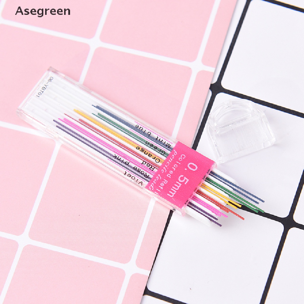 Hộp 12 Ngòi Bút Chì 0.5mm Nhiều Màu