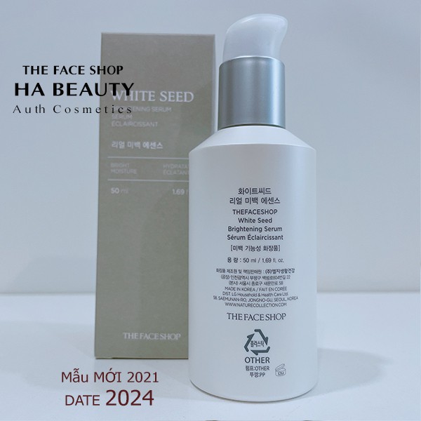 (AUTH_Korea)Tinh chất dưỡng Trắng da WHITE SEED Serum THE FACE SHOP