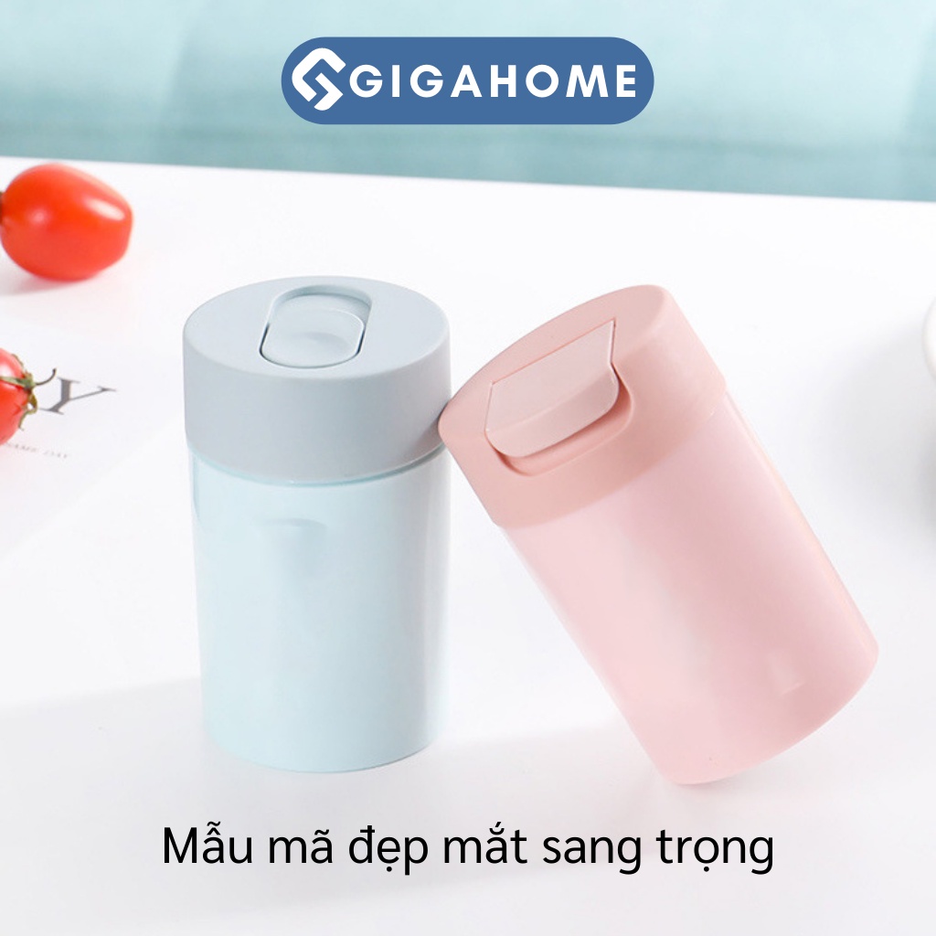 Lọ Đựng Tăm, Hạt Tiêu GIGAHOME Bằng Nhựa Cao Cấp, Thiết Kế Nắp Đóng Mở Sang Trọng 9644