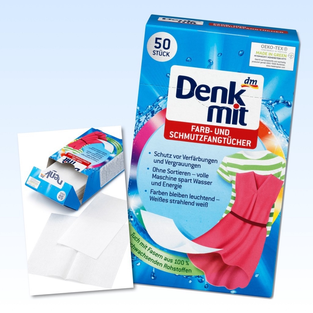 Giấy hút màu và chống phai màu quần áo Denkmit