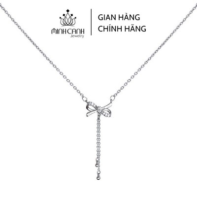 Dây Chuyền Bạc Nơ Đuôi Bi - Minh Canh Jewelry