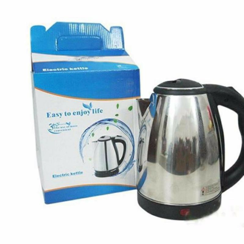 Ấm Siêu Tốc Inox loại lớn 1L8- Ấm Siêu Tốc 1.8L Electric Kettle