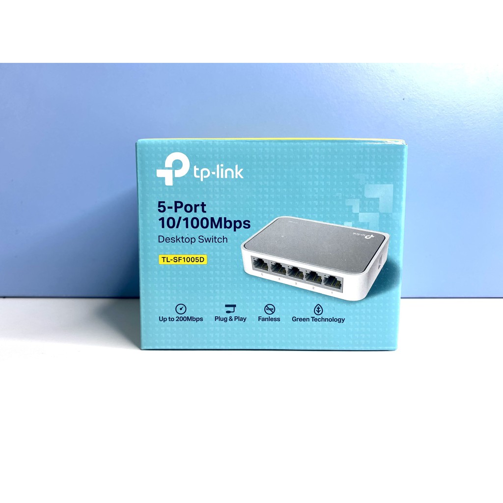 Switch mạng 5 port Tp-Link + 2 Uplink 10/100Mbps - Hàng chính hãng