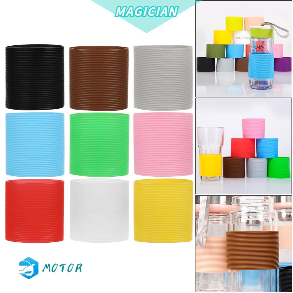 Tấm Lót Cốc Nước Cách Nhiệt Chống Trượt Bằng Silicon Hình Tròn Nhiều Màu Sắc