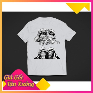 🔥Áo thun unisex🔥 Áo thun Luffy và Law One Piece