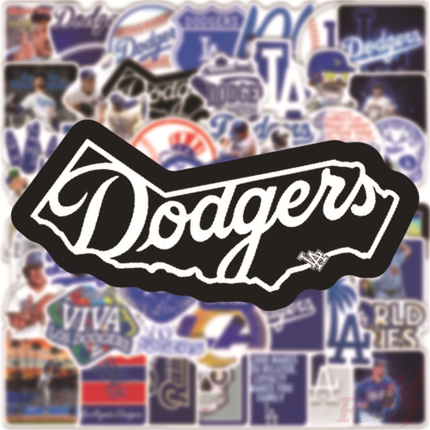 ❉ Los Angeles Dodgers Series 01 - Major League Baseball MLB Team Stickers ❉ 50Pcs/Set DIY Fashion Luggage Laptop Skateboard Decals Doodle Stickers