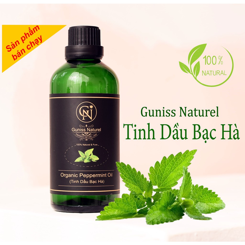 Tinh Dầu Bạc Hà Guniss | Thiên Nhiên, Nguyên Chất 100%, Có Kiểm Định COA | Khuếch Tán, Xông Phòng, Đuổi Muỗi.