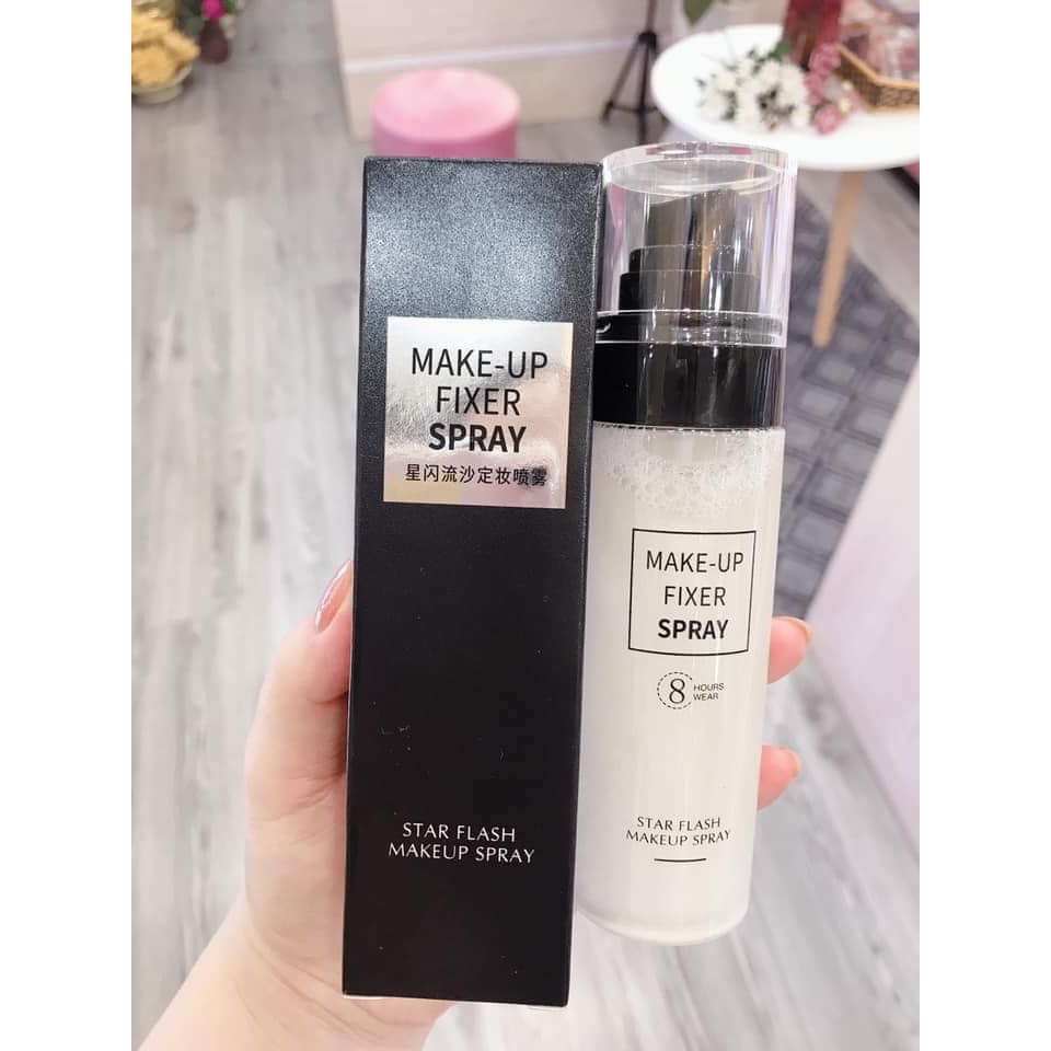 Xịt Khoáng Ngọc Trai Khóa Lớp Makeup Trang Điểm Giữ Ẩm Lớp Nền Giúp Da Căng Bóng Chính Hãng
