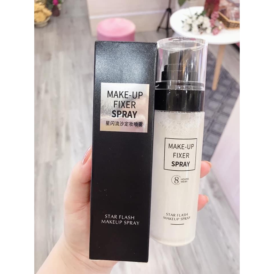 Xịt Khoáng Ngọc Trai Khóa Lớp Makeup Trang Điểm Giữ Ẩm Lớp Nền Giúp Da Căng Bóng Chính Hãng