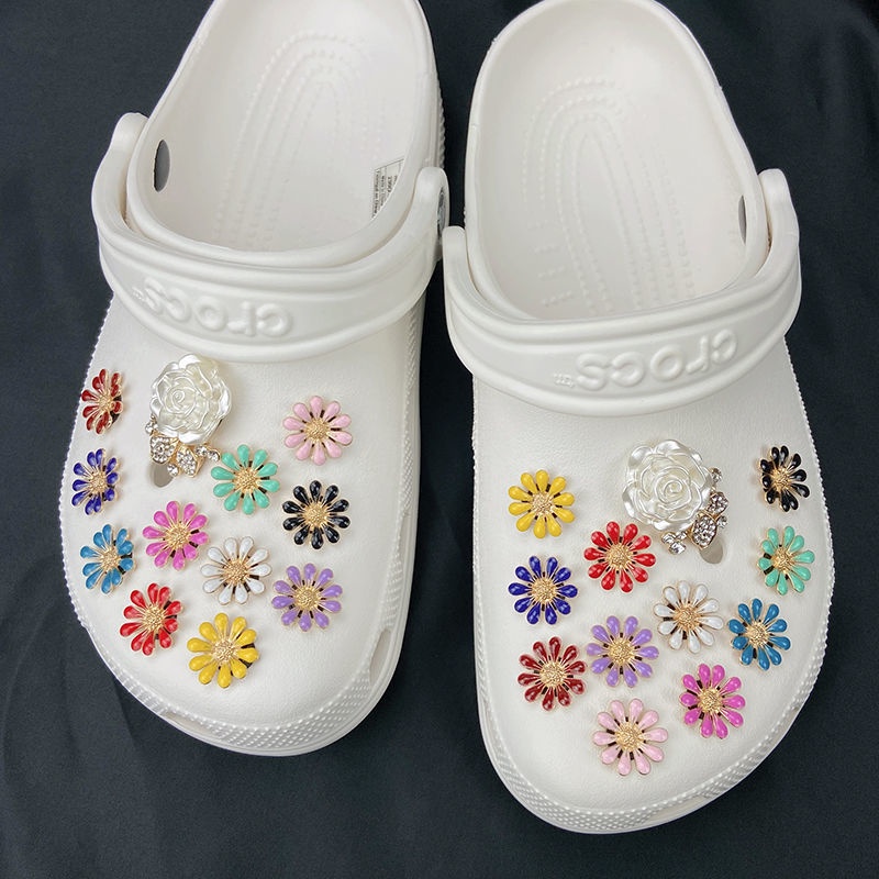 Hạt Charm Hình Giày croc Đính Kim Cương Ngọc Trai Quyến Rũ Cho Nam Nữ