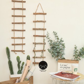 Phụ kiện chụp ảnh, thang gỗ dây thừng, decor phụ kiện trang trí cửa hàng và phụ kiện chụp ảnh sản phẩm