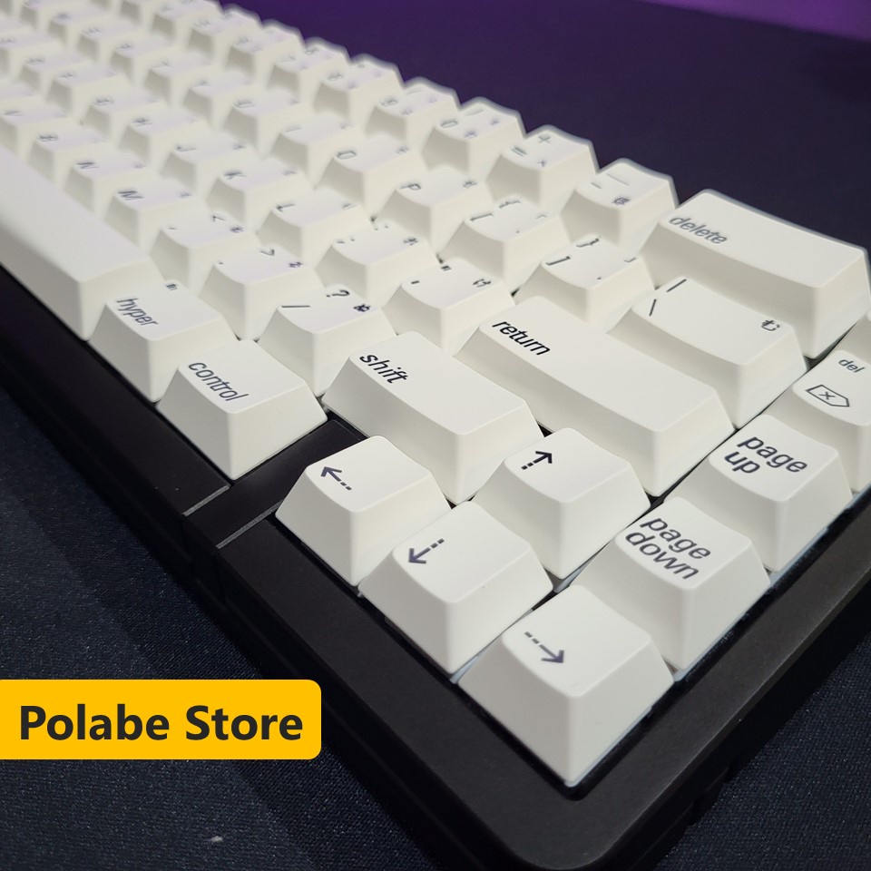 Keycap Apple 2048 Cherry Thick PBT, keycap bàn phím cơ nhiều nút cân nhiều layout - Polabe Store