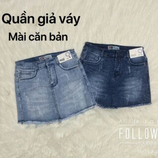Quần jeans giả váy