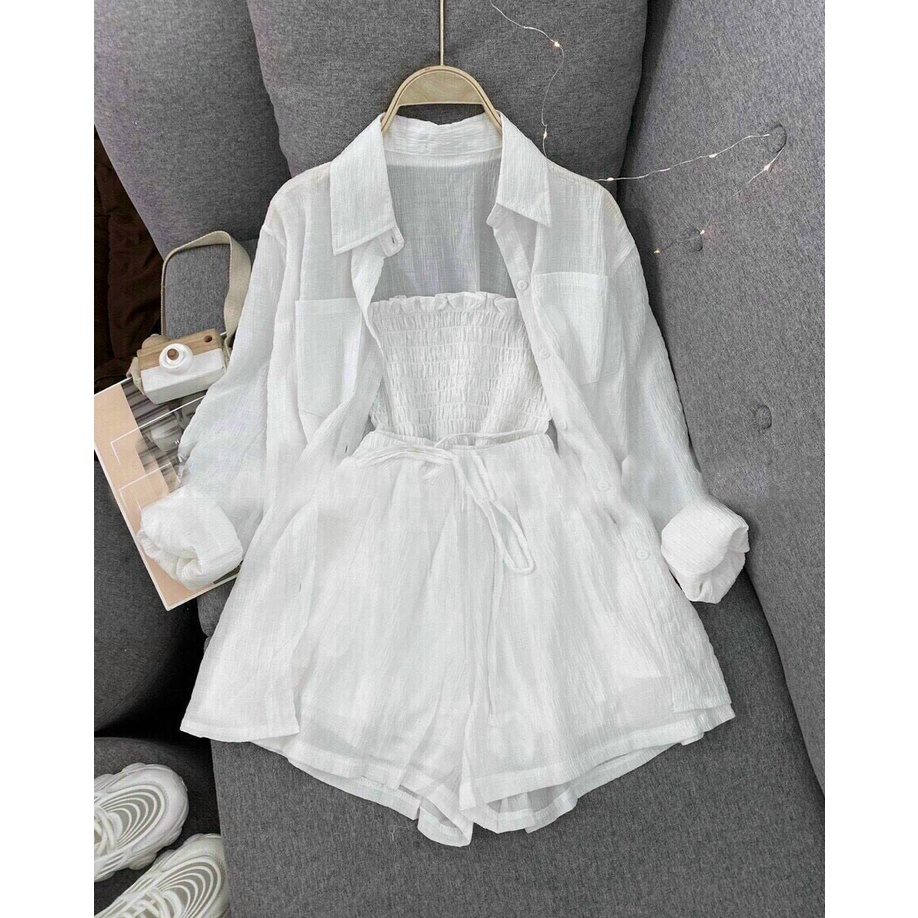 Set bộ 3 món siêu hot về thêm chất đũi nhăn QC cực đẹp