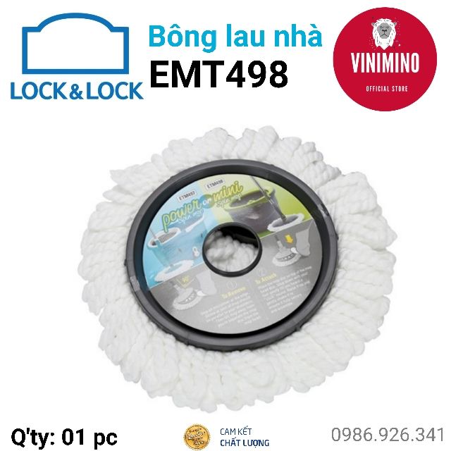 [⬆Xả GIÁ Sốc] Bông Lau Thay Thế Lock&Lock ETM498 (EMT451) - Hàng chính hãng | Vinimino