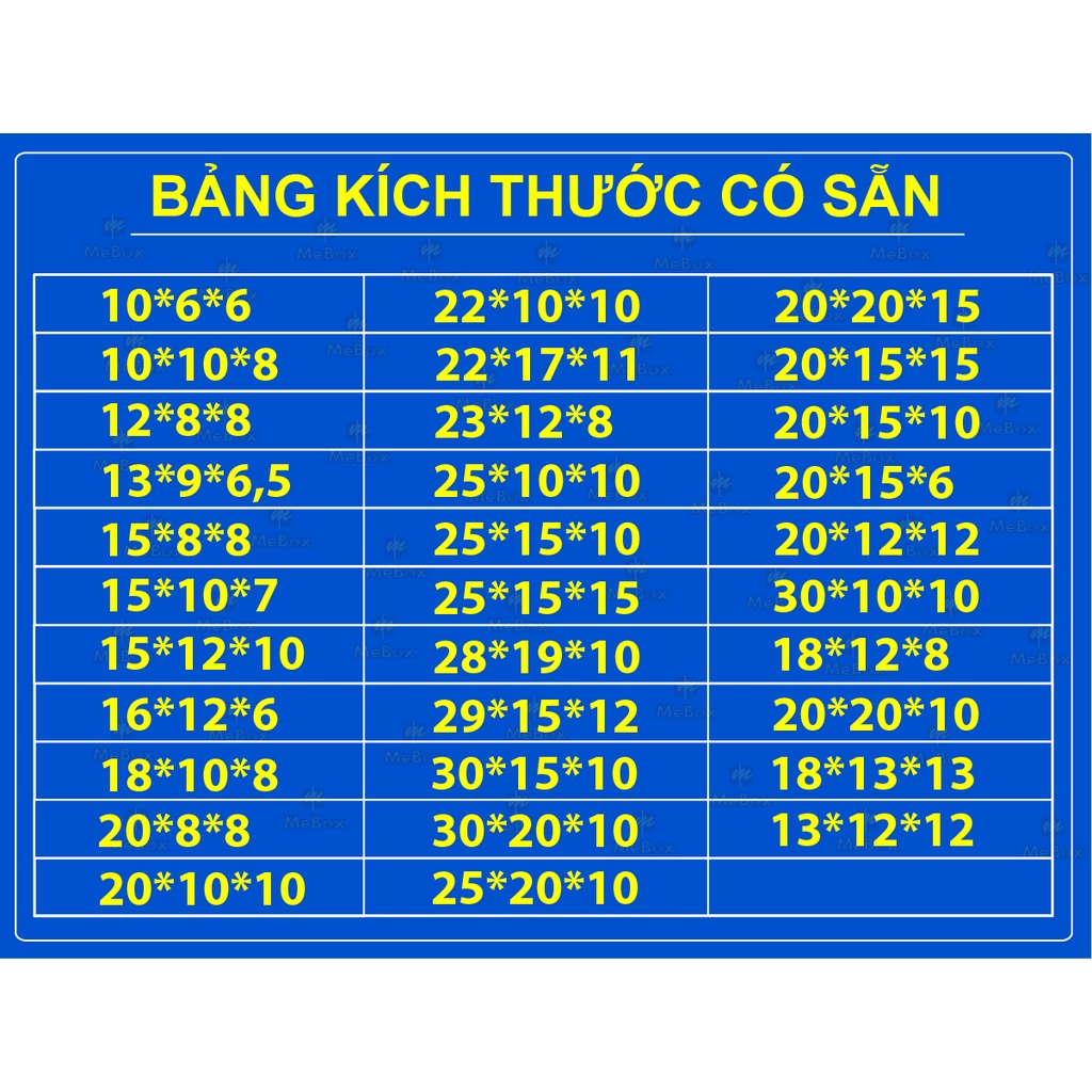 Hộp carton 15x8x8