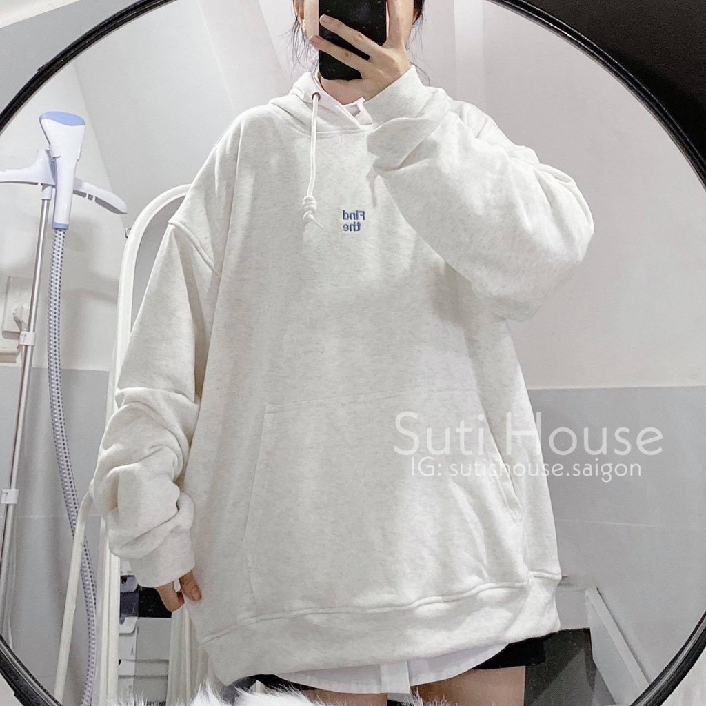 [ẢNH THẬT] Áo Hoodie FIND THE Unisex Nam Nữ 2 Màu Form Rộng Vải Mịn Đẹp Phong Cách Ulzzang Xinh Xắn - Suti House | BigBuy360 - bigbuy360.vn