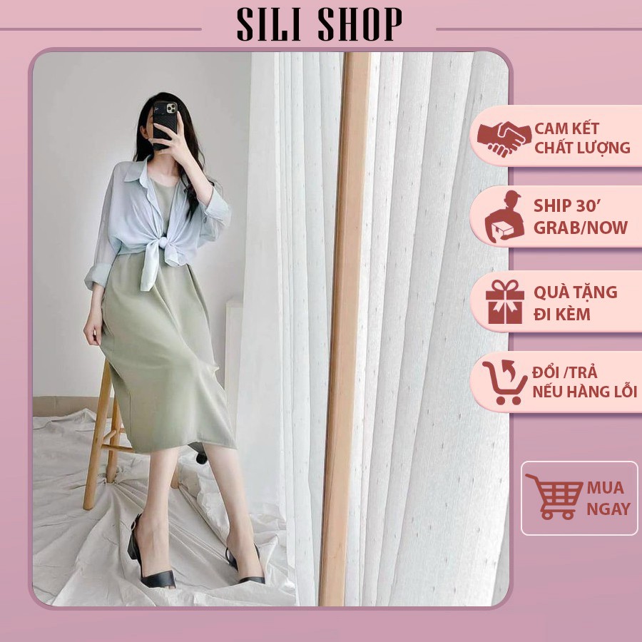 [Hàng có sẵn] Sơ mi nữ voan mỏng khoác đi biển,đi chơi ❤Freeship❤ Áo khoác ngoài nữ oversize