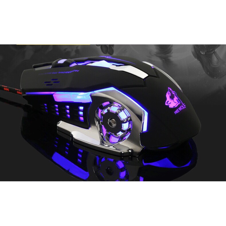 Chuột quang chuyên game Free Worf V5 led RGB PRO GAMING