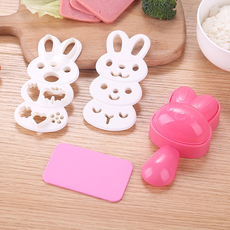 Dễ Thương Khuôn Làm Cơm Nắm Hình Thỏ Con Đáng Yêu