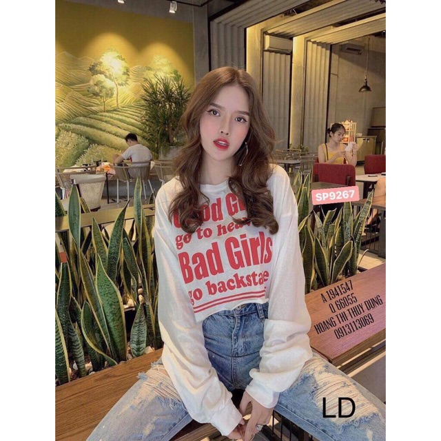Áo croptop Good girl cá tính NTA0919