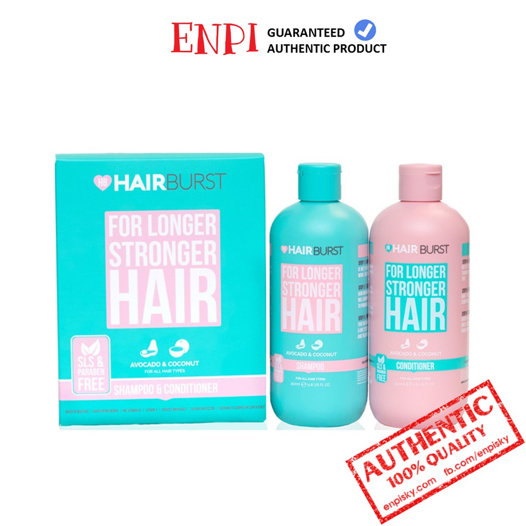 Cặp dầu gội xả Hairburst For Longer Stronger Hair Shampoo and Conditioner