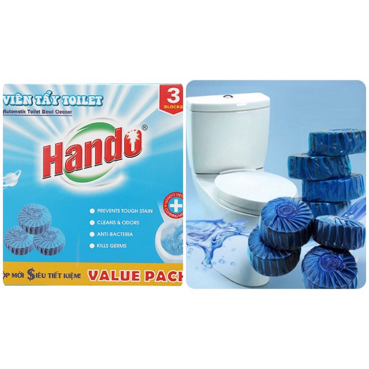 viên thả bồn cầu Gift vỉ 4 viên, viên tẩy bồn cầu khử mùi vệ sinh toilet