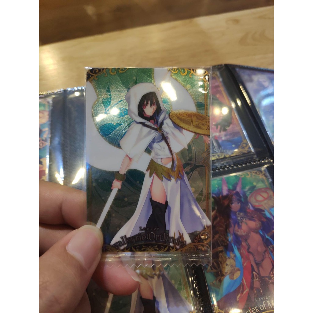 Thẻ bài sưu tầm bánh xốp Fate Grand Order FGO Valkyrie (Ortlinde) R - Rare - Tặng bọc bài nhựa bảo quản
