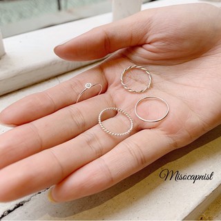 Nhẫn ổ đá mini, bạc ta chuẩn tiệm vàng